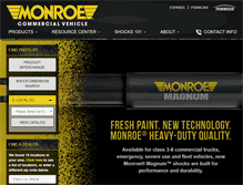Tablet Screenshot of monroeheavyduty.com